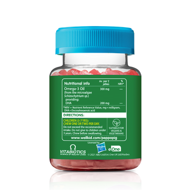 Vitabiotics Wellkid Peppa Pig Omega-3 30 Soft Jellies