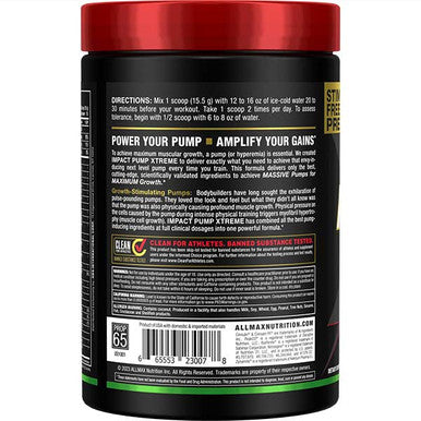Allmax Nutrition Impact Pump Xtreme 465G Sour Gummy