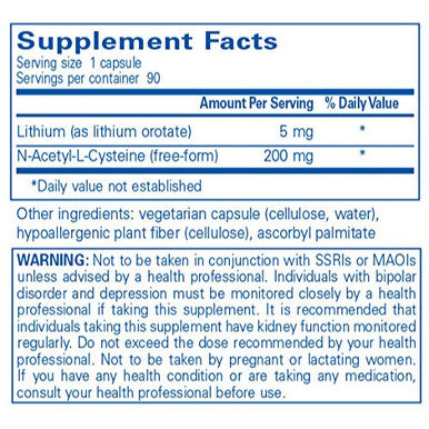 Pure Encapsulations Lithium orotate 5 mg 90 vcaps