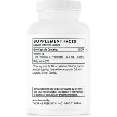 Pyridoxal 5 Phosphate 180 Capsules by Thorne Research