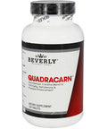 Beverly International Quadracarn 4X Potency Lab Tested Ultra Premium Carnitine Blend for Fat Loss Muscle Definition Metabolism Mood Energy Boost Anti Aging Brain Function 120 Tablets.