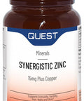 Quest Vitamins Synergistic Zinc 15mg Plus Copper 90's