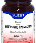 Quest Vitamins Synergistic Magnesium 150mg Plus Vitamin B6