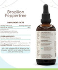 Brazilian Peppertree A120 Alcohol Herbal Extract Tincture, Concentrated Liquid Drops Natural Pink Peppercorn (Schinus terebinthifolius) Dried Fruit (4 fl oz)