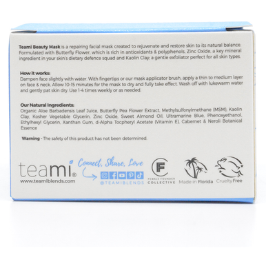 Beauty Mask, Restorative Clay Facial 6.3oz by Teami