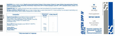 Researched Supplements Gluten DPP IV 90's