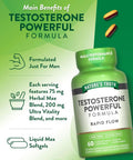 Nature's Truth Testosterone Power 60 Liquid Max Softgels