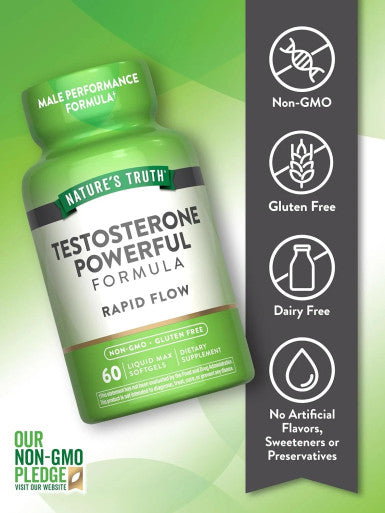 Nature's Truth Testosterone Power 60 Liquid Max Softgels