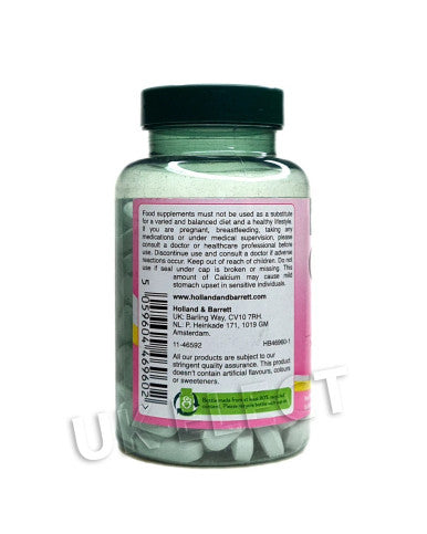 Holland and Barrett Calcium + Magnesium and Vitamin D 180 Tablets