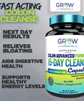 FAST ACTING Colon 15 Day Quick Cleanse - Supports Detox & Increased Energy