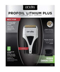 Andis Profoil Lithium Plus Titanium Foil Shaver 17200, 1 Ea, 1count