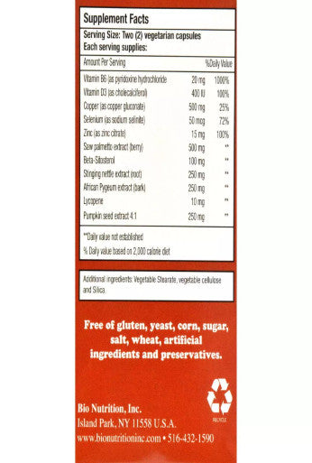 Bio Nutrition Inc, Prostate Wellness, 60 Vcap
