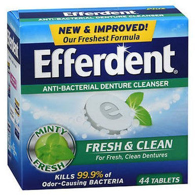 Efferdent Plus Mint Anti-Bacterial 44 Tabs By Efferdent