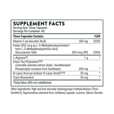 Thorne L-Arginine Plus (formerly Perfusia Plus) 180 Capsules