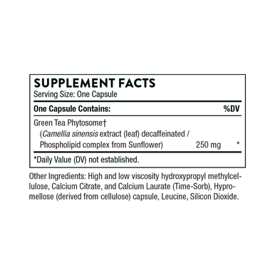 Thorne Green Tea Phytosome 60 Capsules