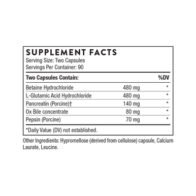 Thorne Advanced Digestive Enzymes (formerly Bio-Gest) 180 Capsules