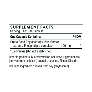 Thorne Grape Seed Extract (formerly O.P.C.-100) 60 Capsules