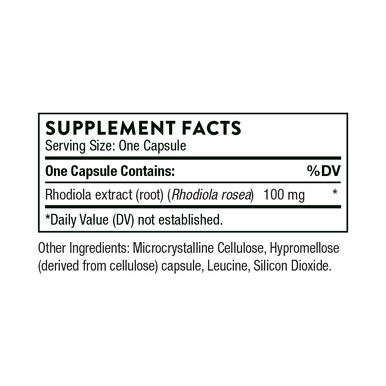 Thorne Rhodiola 60 Capsules