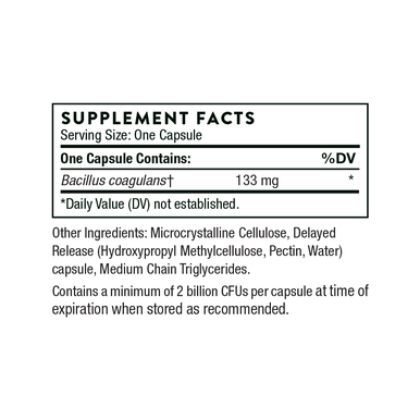 Thorne Bacillus Coagulans 60 Capsules