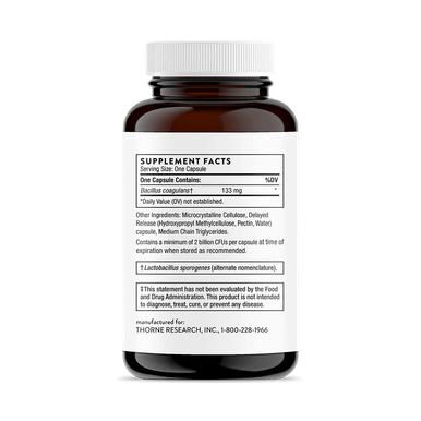 Thorne Bacillus Coagulans 60 Capsules