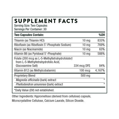 Thorne Craving and Stress Support (formerly Relora Plus) 60 Capsules