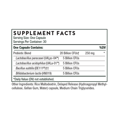 Thorne FloraSport 20B 30 Capsules