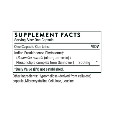 Thorne Boswellia Phytosome 60 Capsules