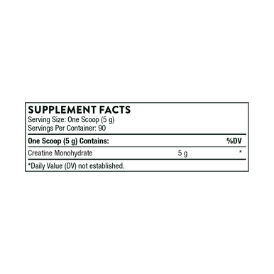 THORNE Creatine Micronized Creatine Monohydrate Powder 16 oz