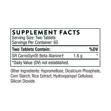 Thorne Beta Alanine-SR 120 Tablets