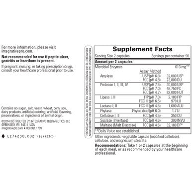 Integrative Therapeutics - Similase - 180 Veg Capsules