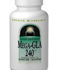 Source Naturals, Mega GLA 300 Borage Seed Oil, 120 softgels