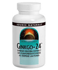 Source Naturals, Ginkgo 24 Ginkgo Biloba Ext, 60mg, 60 ct