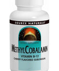 Source Naturals, MethylCobalamin Vitamin B 12 Subl Cherry, 1mg, 120 ct