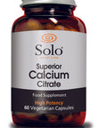 Solo Nutrition Superior Calcium Citrate 60's