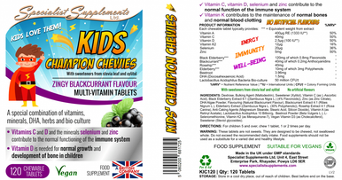 Specialist Supplements Kids Champion Chewies 120's