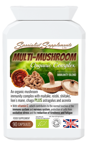 Specialist Supplements Multi-Mushroom Organic Complex 90'S