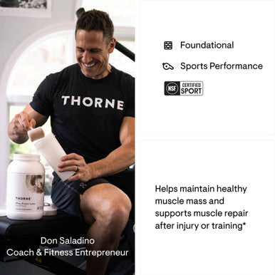 Thorne Whey Protein Isolate Chocolate 30 Scoops