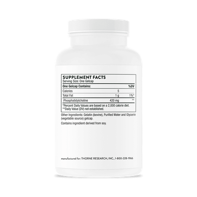 Thorne Phosphatidyl Choline 60 Gelcaps