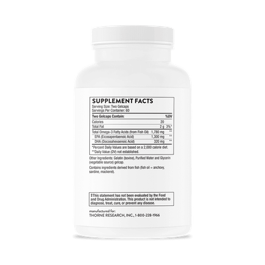 Thorne Super EPA Pro 120 Gelcaps