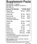 BodyBio B Vitamins Hi Potency 90 Caps