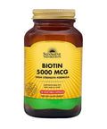 Sunshine Nutrition Biotin 5000Mcg High Strength Form 100 Capsules