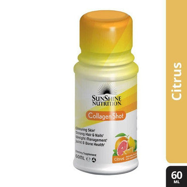 Sunshine Nutrition Collagen Shots Citrus Flavor 60 ml - Box of 12 Pieces