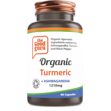 the Good guru Organic Turmeric, Ashwagandha & Black Pepper