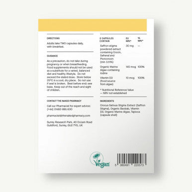 The Naked Pharmacy Saffrosun with Organic Marine Algae