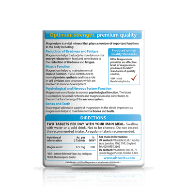 Vitabiotics Ultra Magnesium 60 Tablets