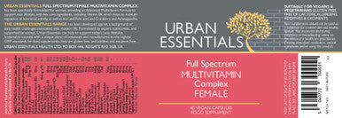 Urban Essentials Full Spectrum Multivitamin Complex Female 60'S