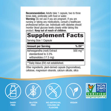 Nature's Way - Ashwagandha 60 veggie caps