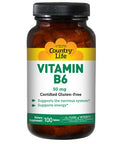Country Life Vitamin B-6 50mg 100 Tablets