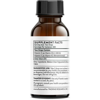Vitamin D/K2 1oz by Thorne Research