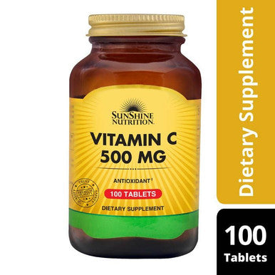 Sunshine Nutrition Vitamin C 500mg 100 Tablets